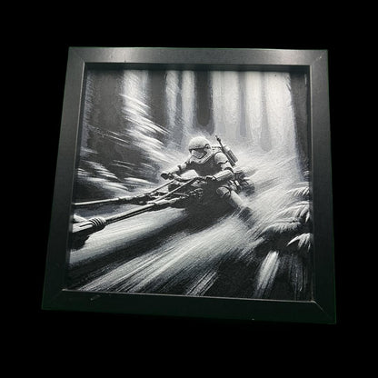 Stormtrooper on Speeder 3D Printed Fan Art