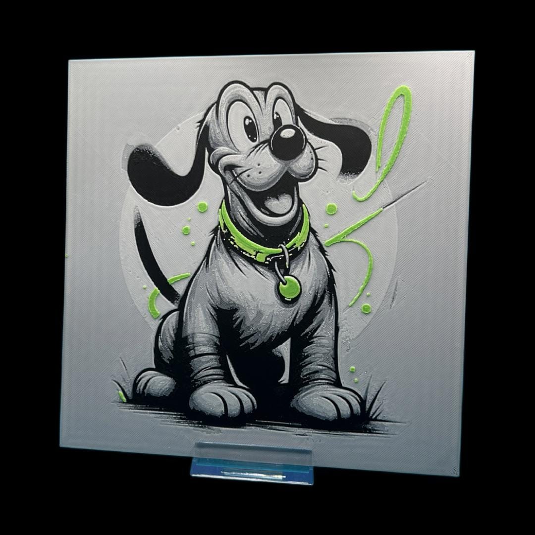Pluto The Dog 3D Printed Fan Art