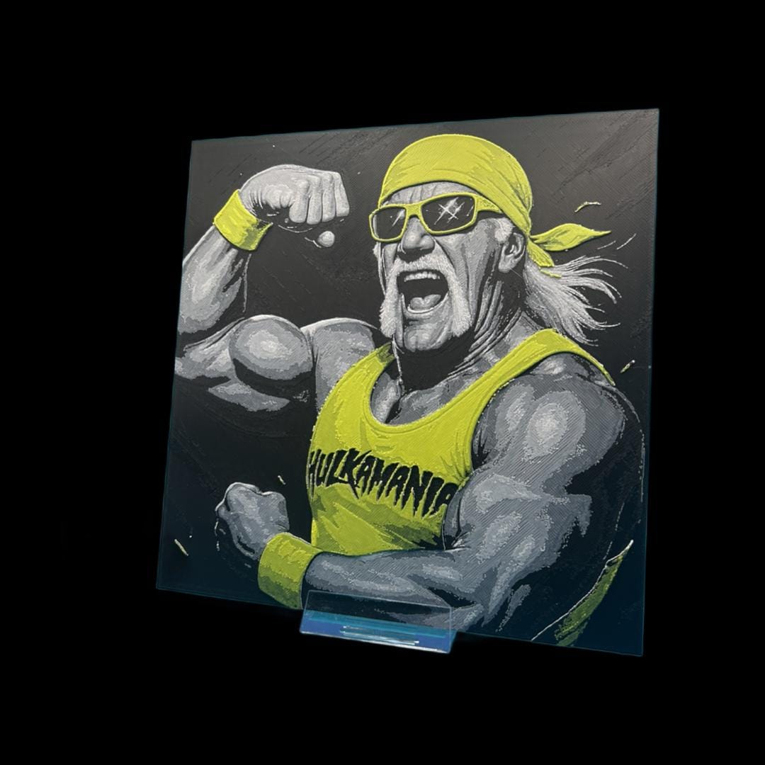 Hulk Hogan - WWE 3D Printed Fan Art