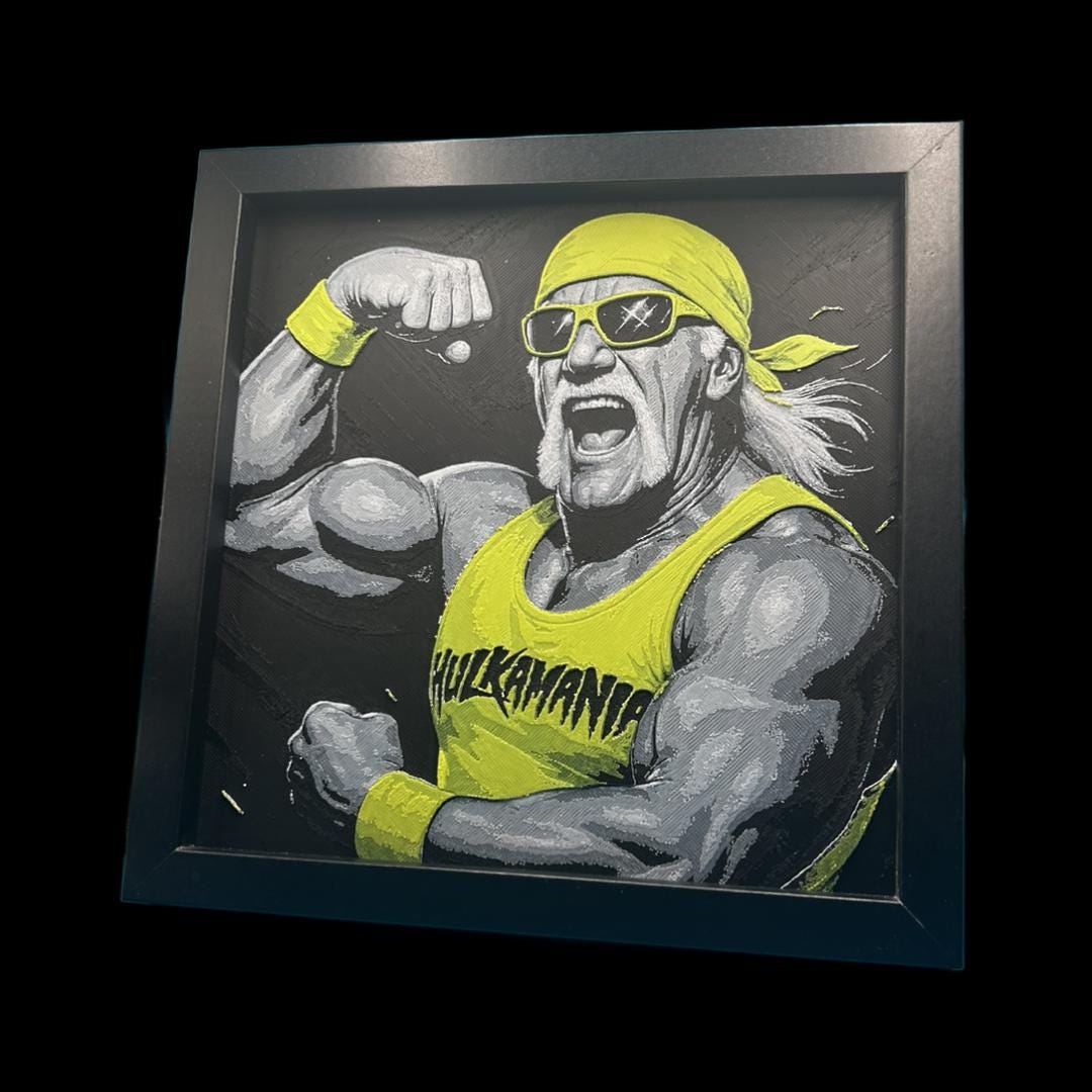 Hulk Hogan - WWE 3D Printed Fan Art