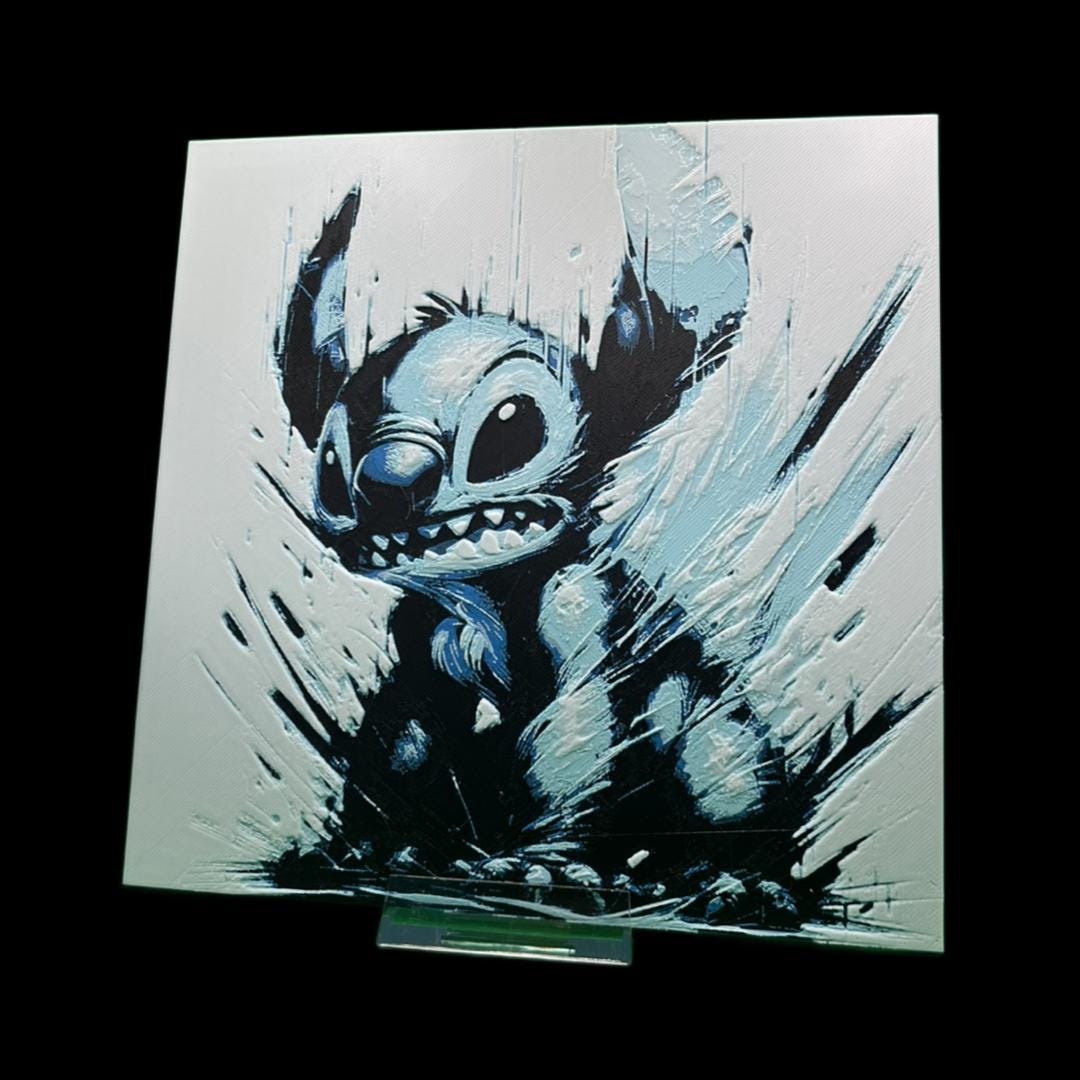 Stitch 3D Printed Fan Art