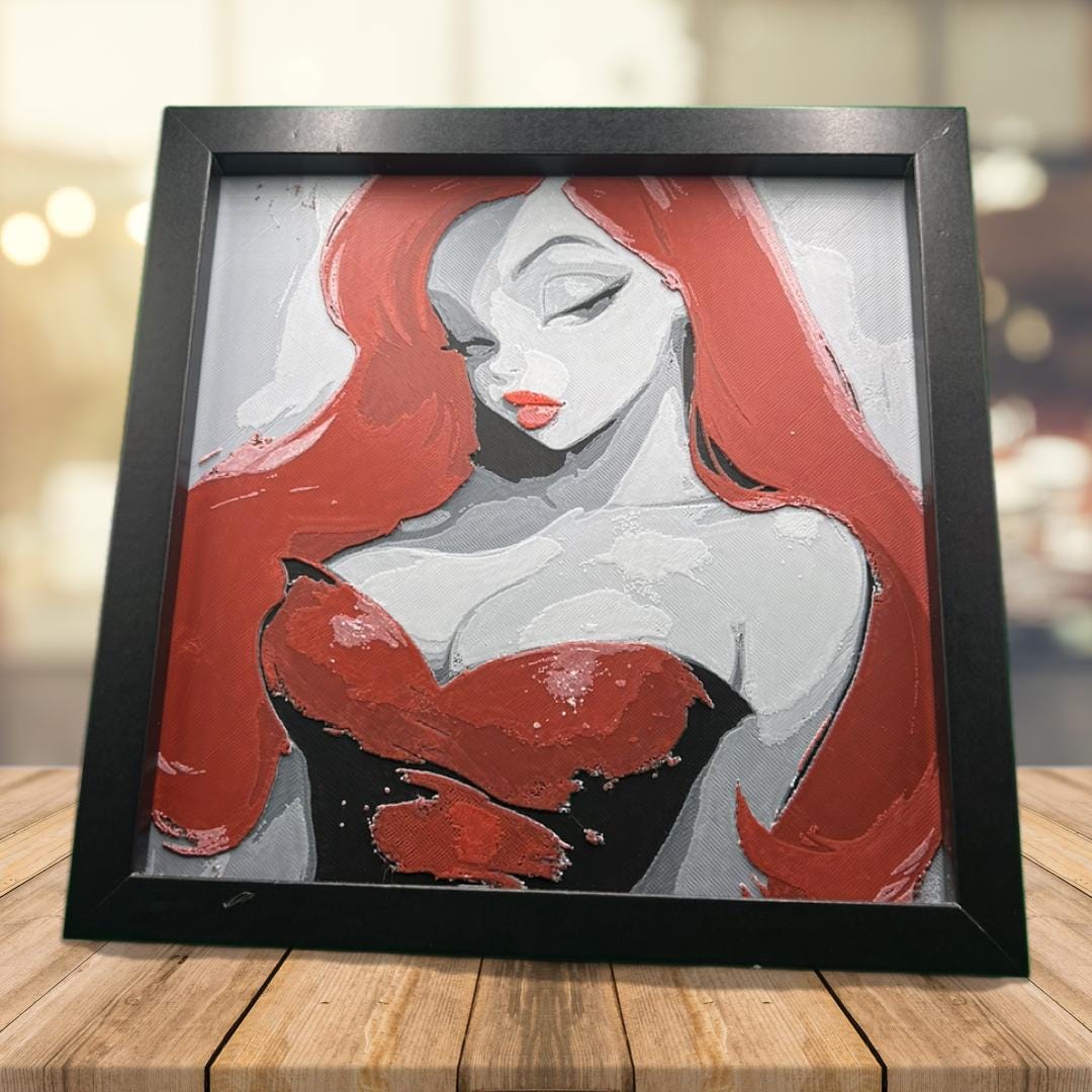 Jessica Rabbit - Who Framed Roger Rabbit 3D Printed Fan Art
