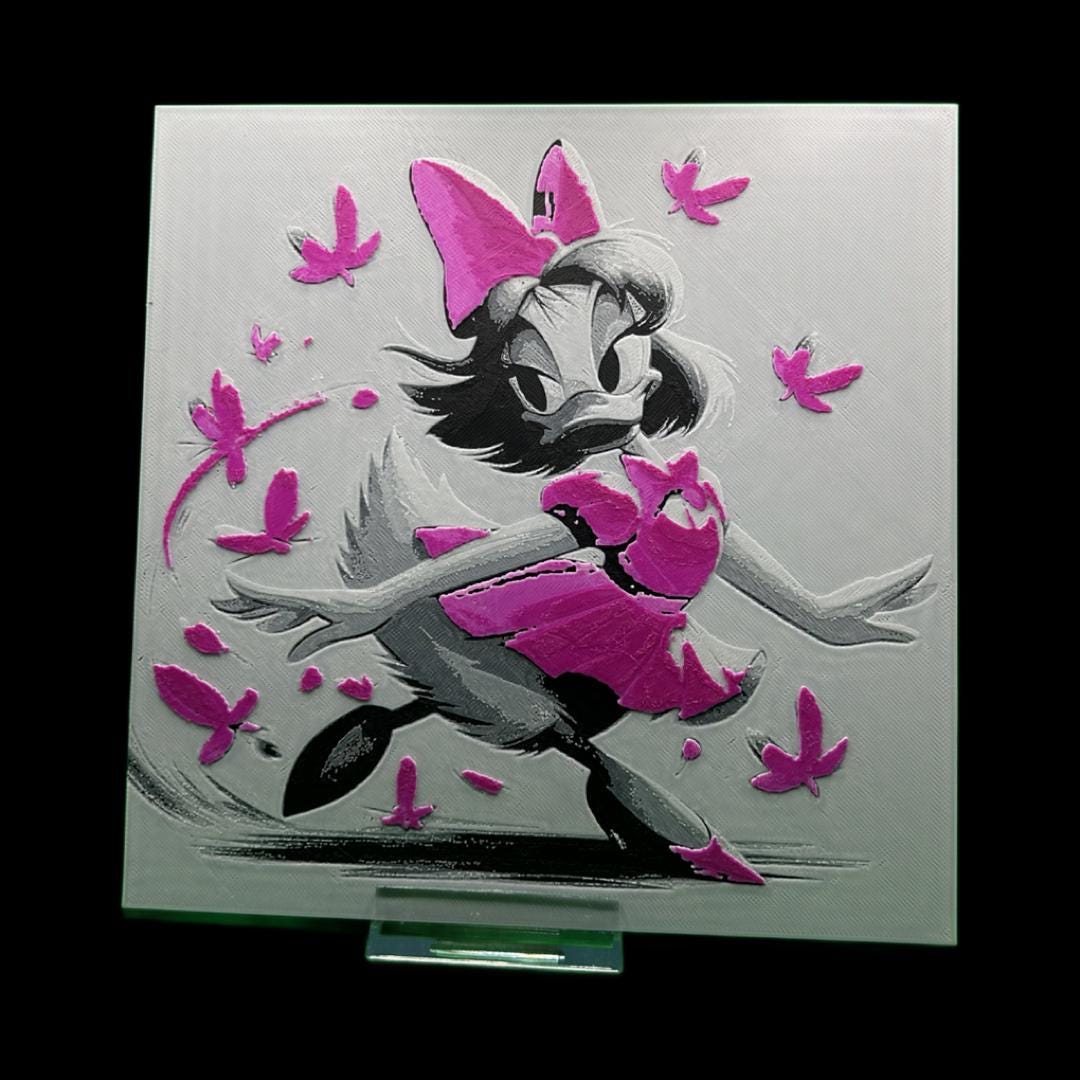 Daisy Duck 3D Printed Fan Art