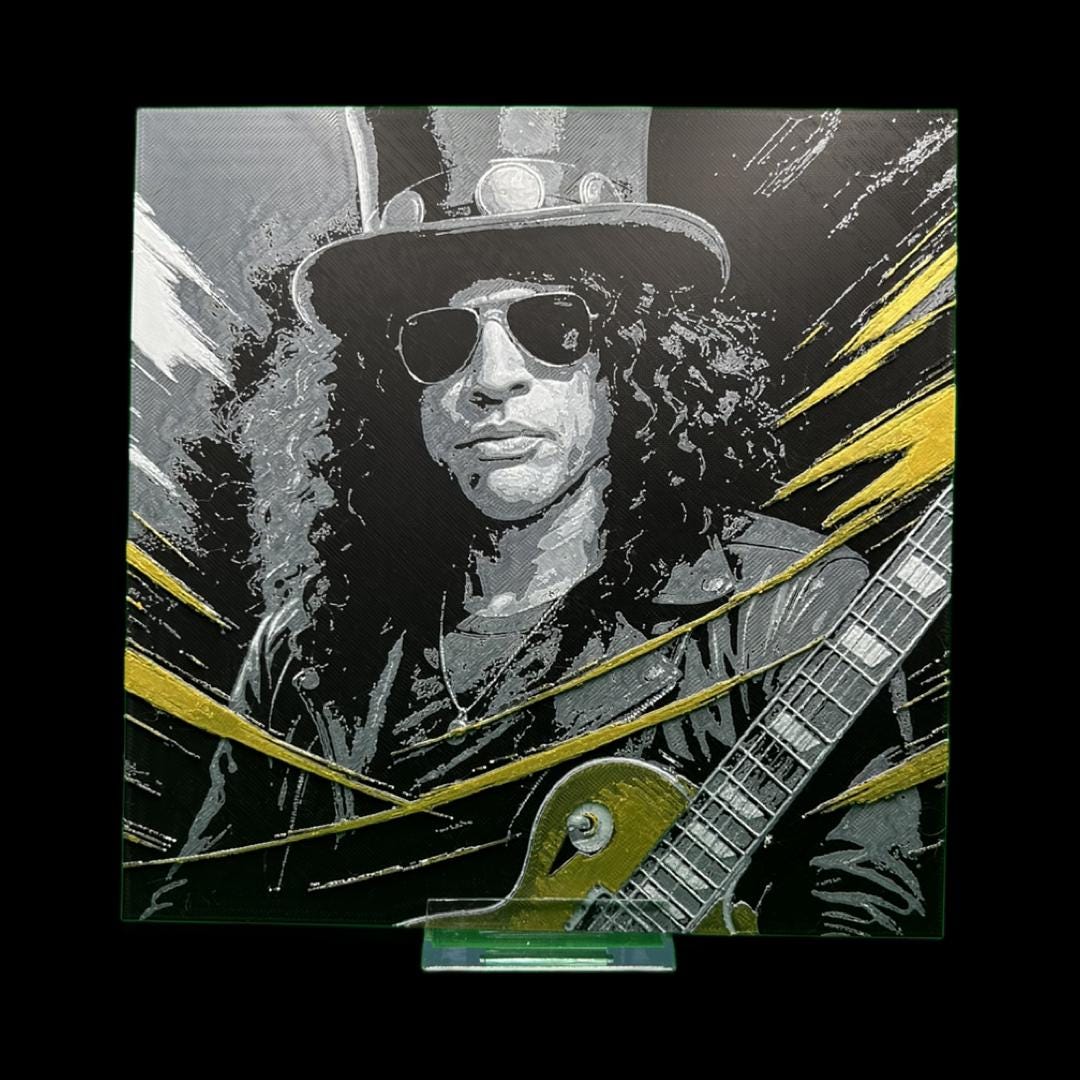 Slash - Guns ‘N Roses 3D Printed Fan Art