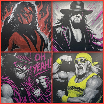 Bret “The Hitman Hart - WWE 3D Printed Fan Art
