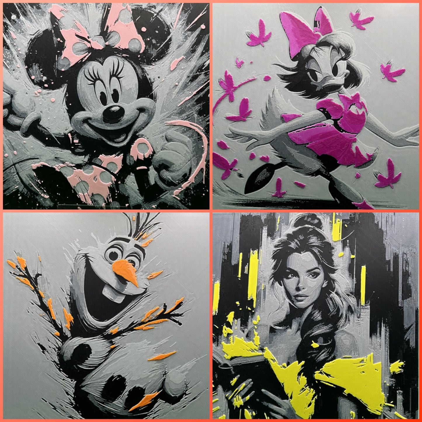 Alice in Wonderland 3D Printed Fan Art