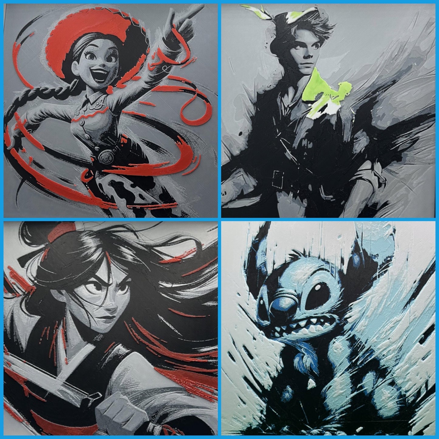 Alice in Wonderland 3D Printed Fan Art