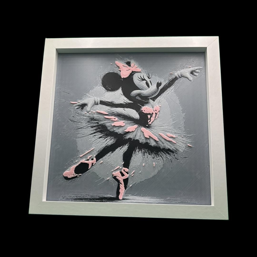 Minnie Mouse Ballerina 3D Printed Fan Art