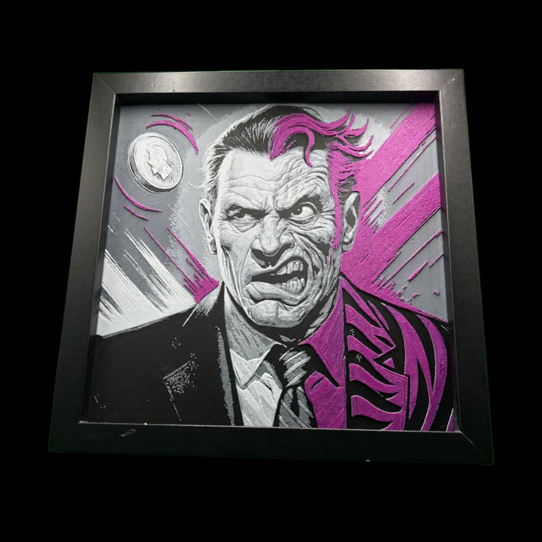 Harvey Dent Two Face - Batman 3D Printed Fan Art