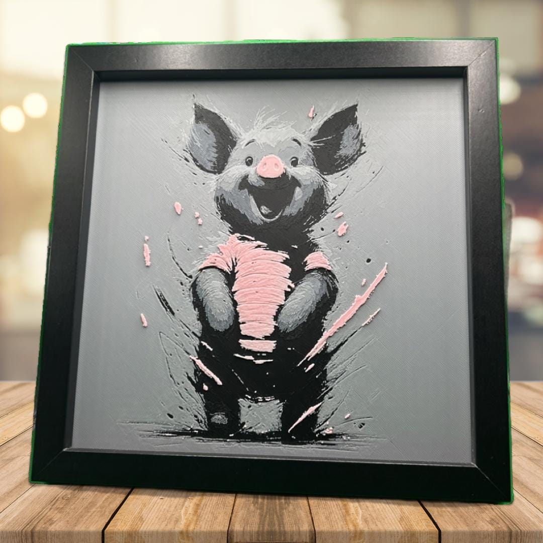 Piglet - Winnie the Pooh 3D Printed Fan Art