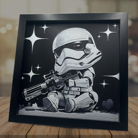 Stormtrooper Chibi 3D Printed Fan Art
