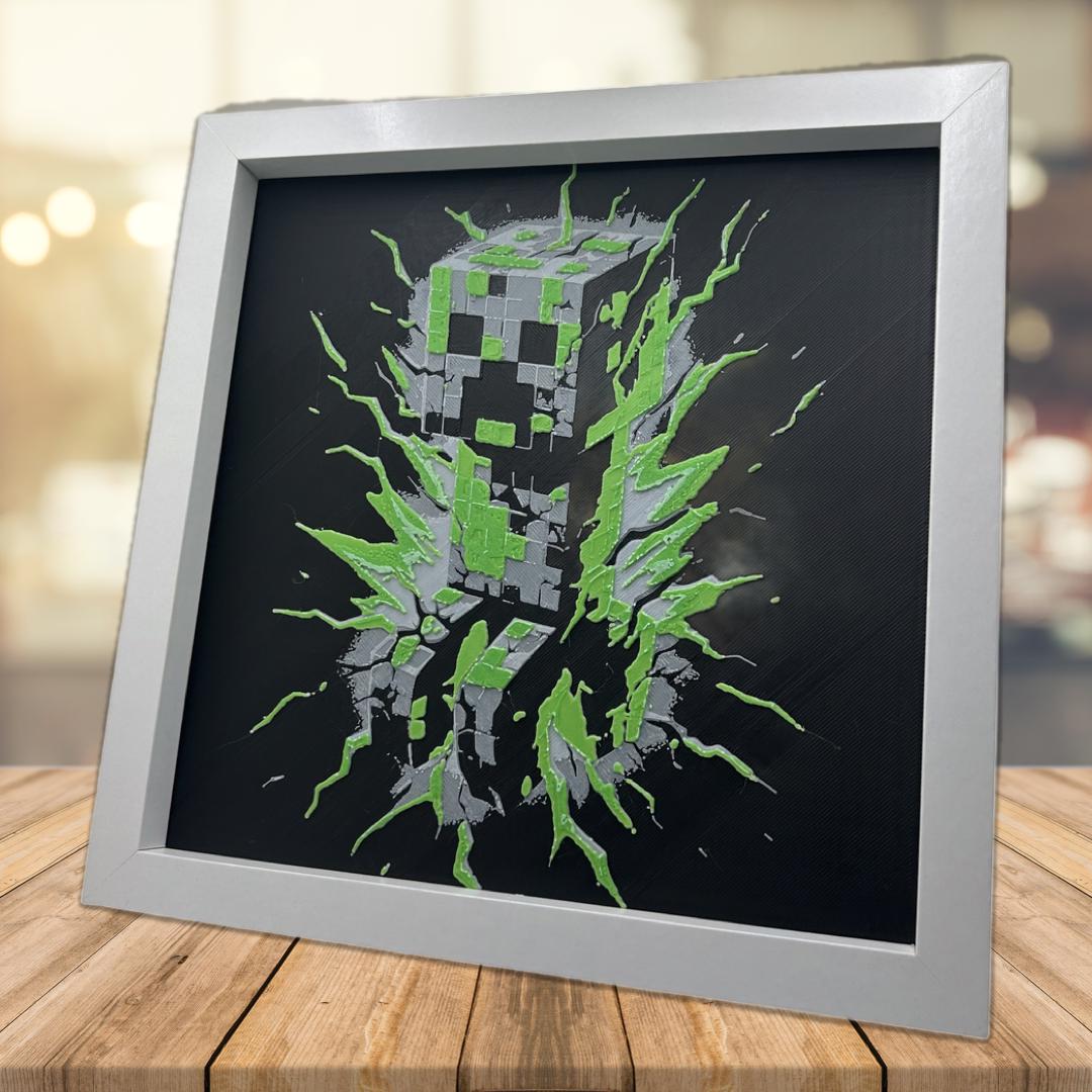 Creeper from The Minecraft Movie 3D Printed Fan Art