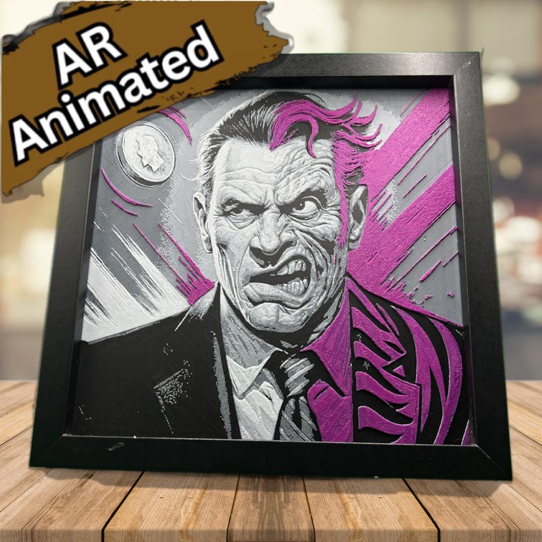 Harvey Dent Two Face - Batman 3D Printed Fan Art