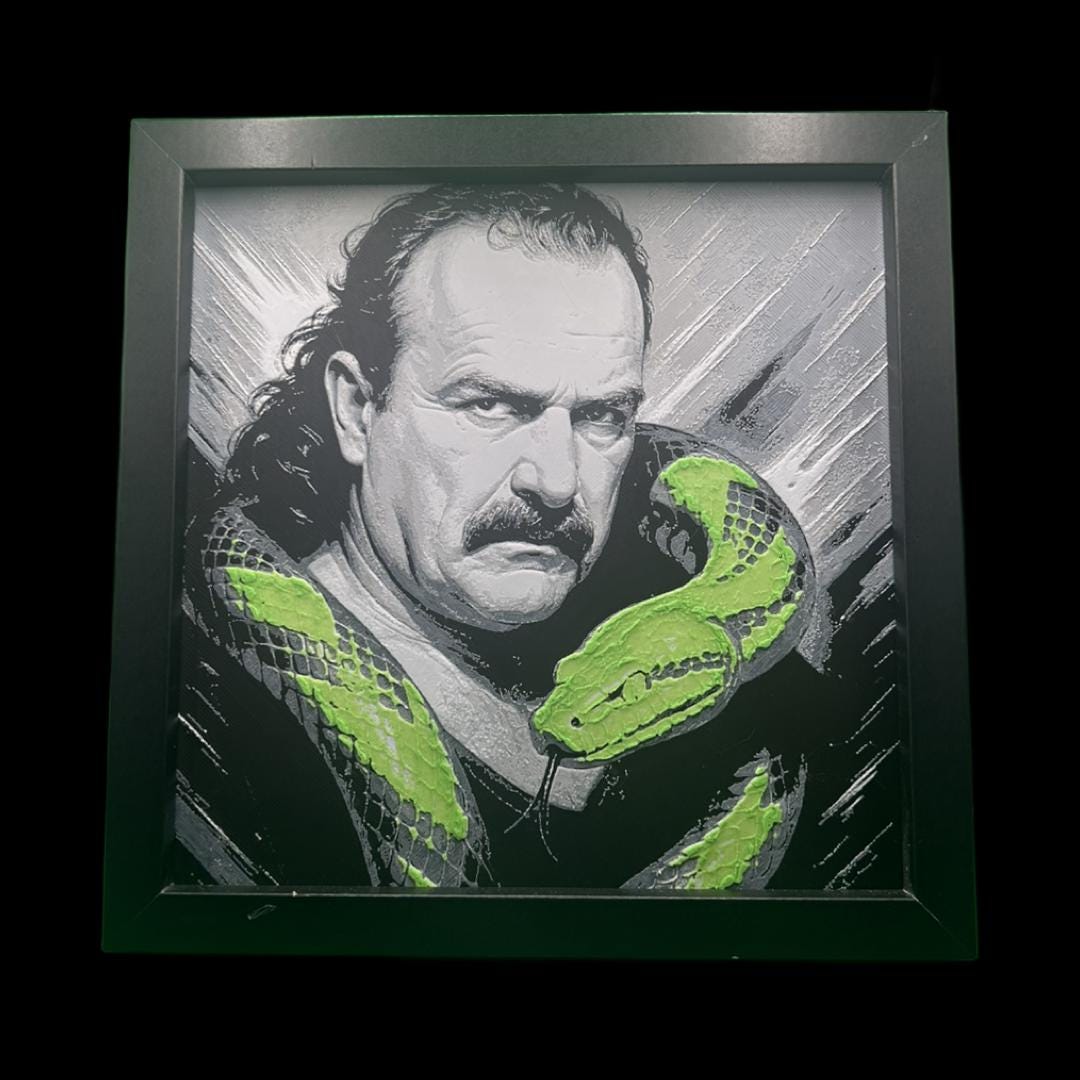 Jake The Snake - WWE 3D Printed Fan Art