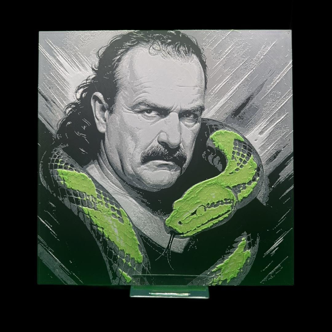 Jake The Snake - WWE 3D Printed Fan Art