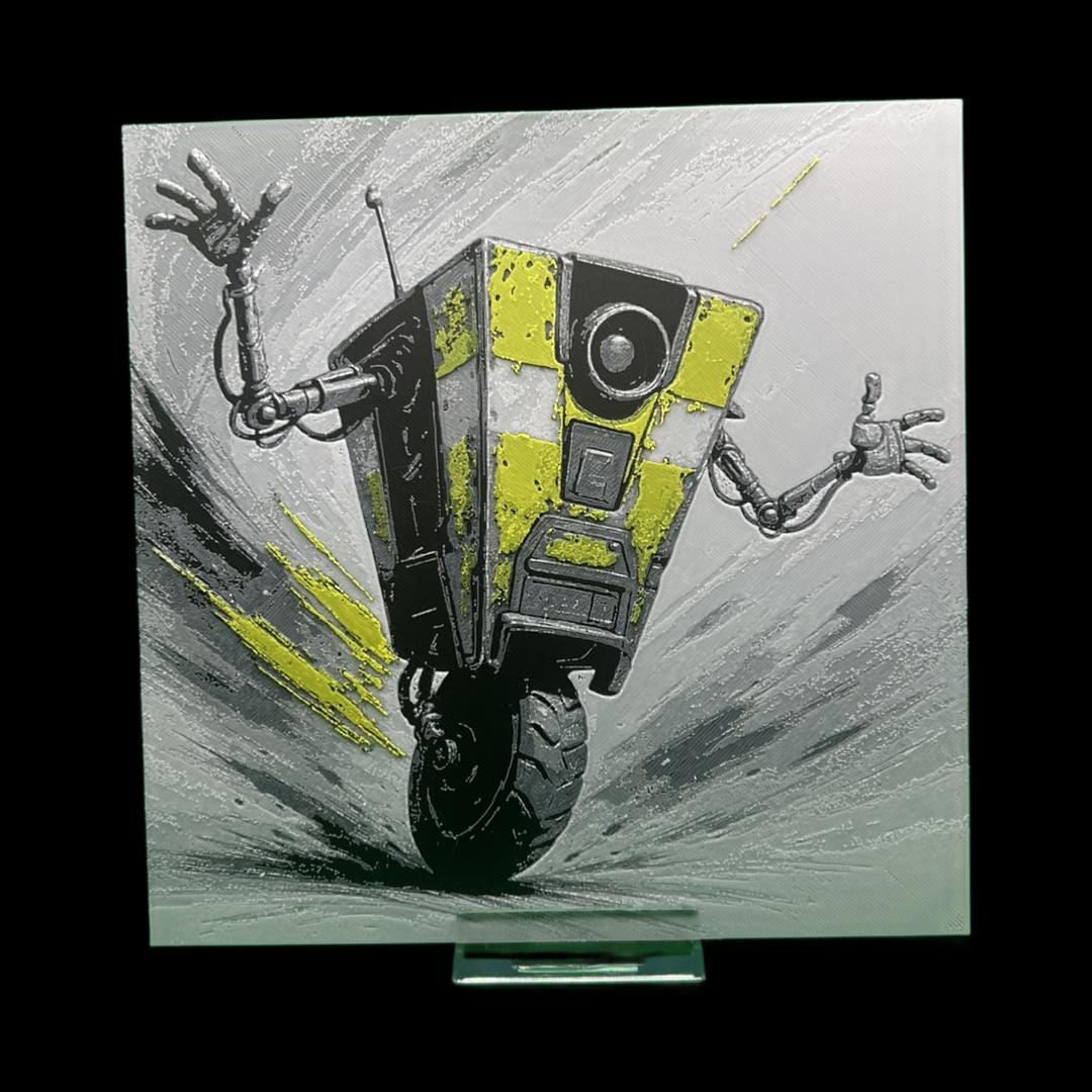 Claptrap - Borderlands 3D Printed Fan Art