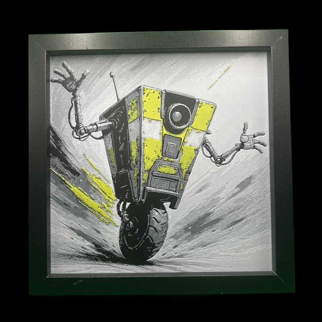 Claptrap - Borderlands 3D Printed Fan Art