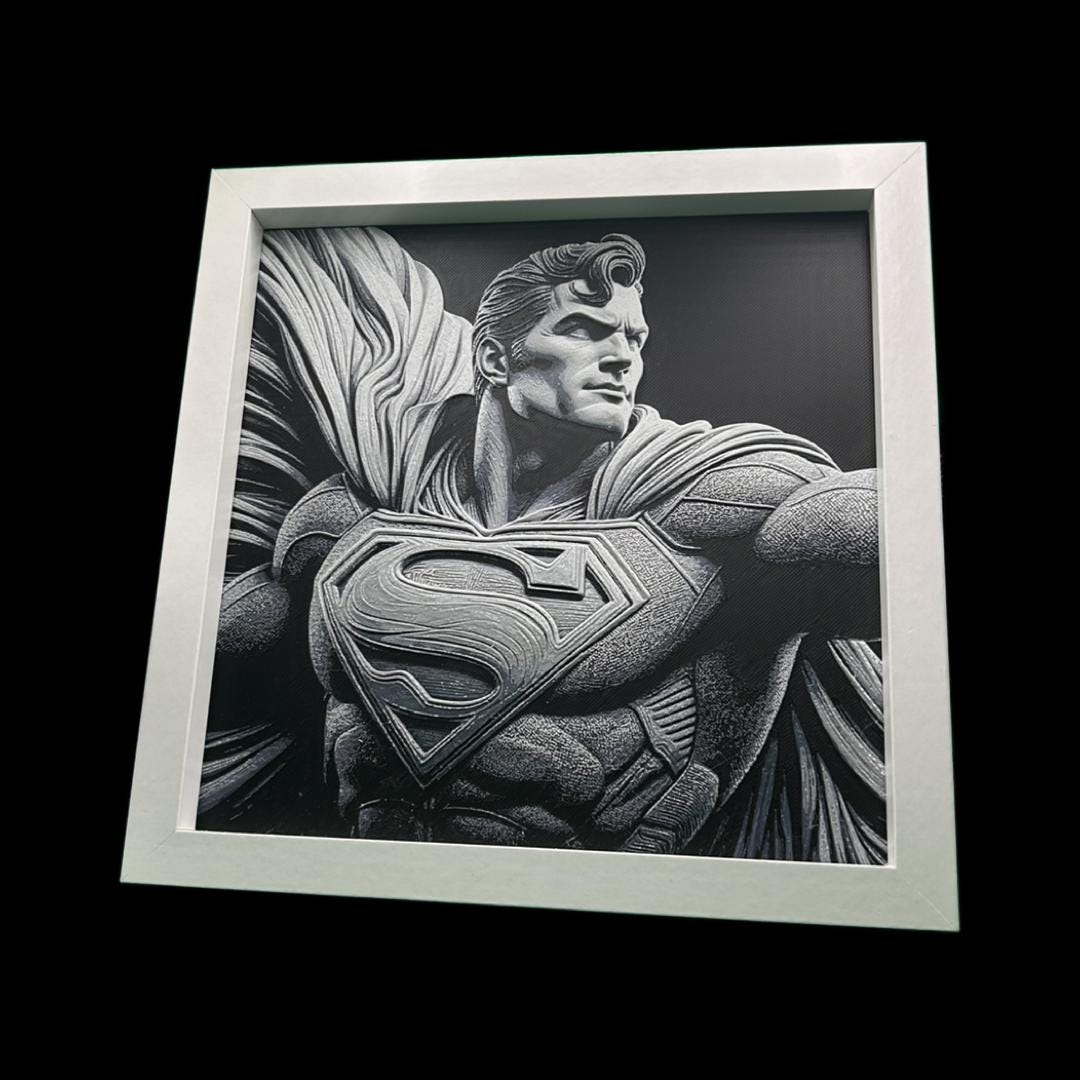Superman 3D Printed Fan Art
