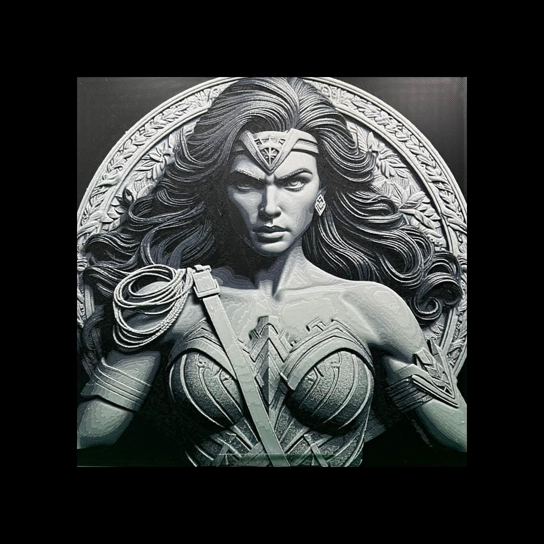 Wonder Woman 3D Printed Fan Art