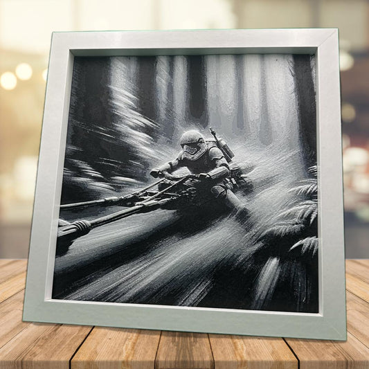 Stormtrooper on Speeder 3D Printed Fan Art