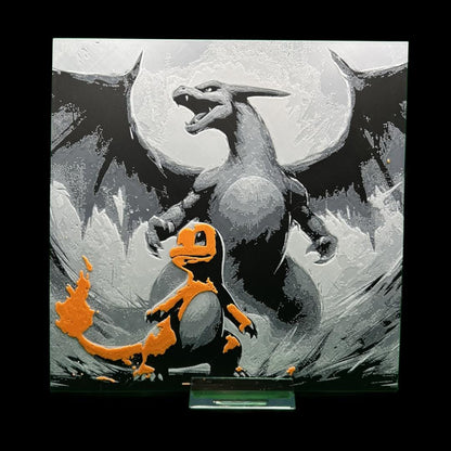 Charmander Evolution - Pokémon 3D Printed Fan Art