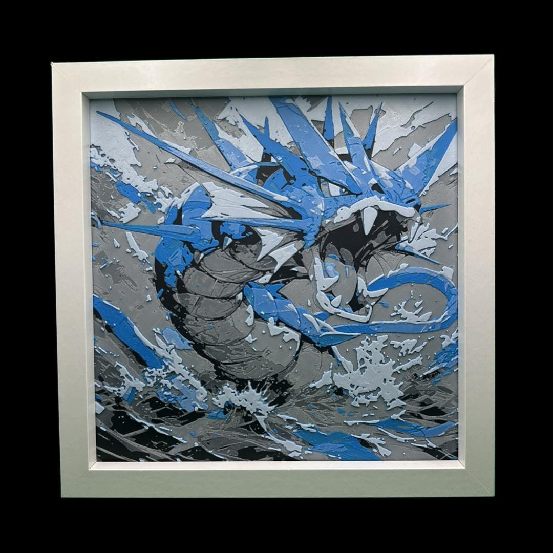 Gyarados - Pokémon 3D Printed Fan Art