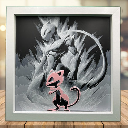 Mew Mewtwo - Pokémon 3D Printed Fan Art