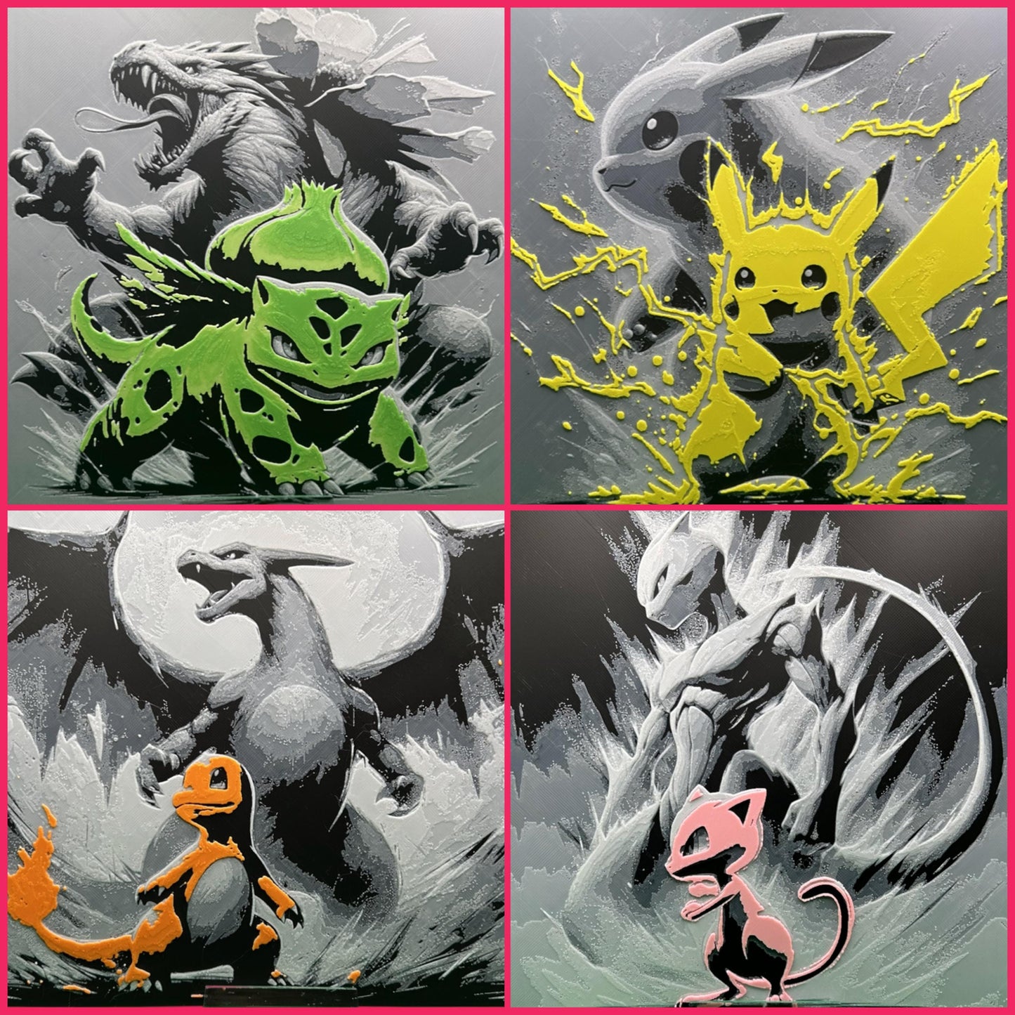 Ash Ketchum and Pikachu 3D Printed Fan Art