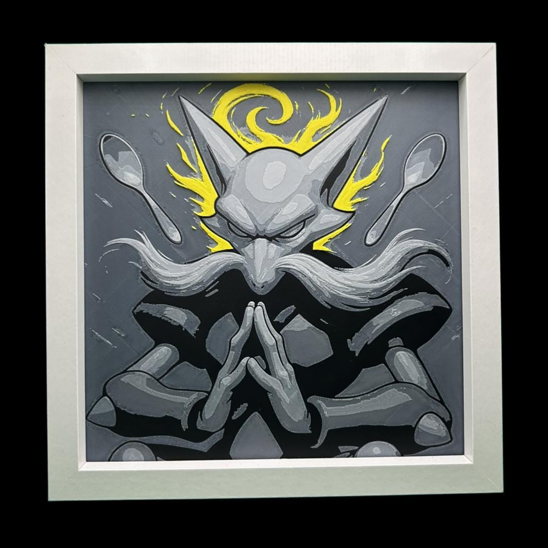 Alakazam - Pokémon 3D Printed Fan Art