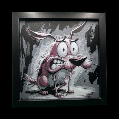 Courage the Cowardly Dog 3D Printed Fan Art