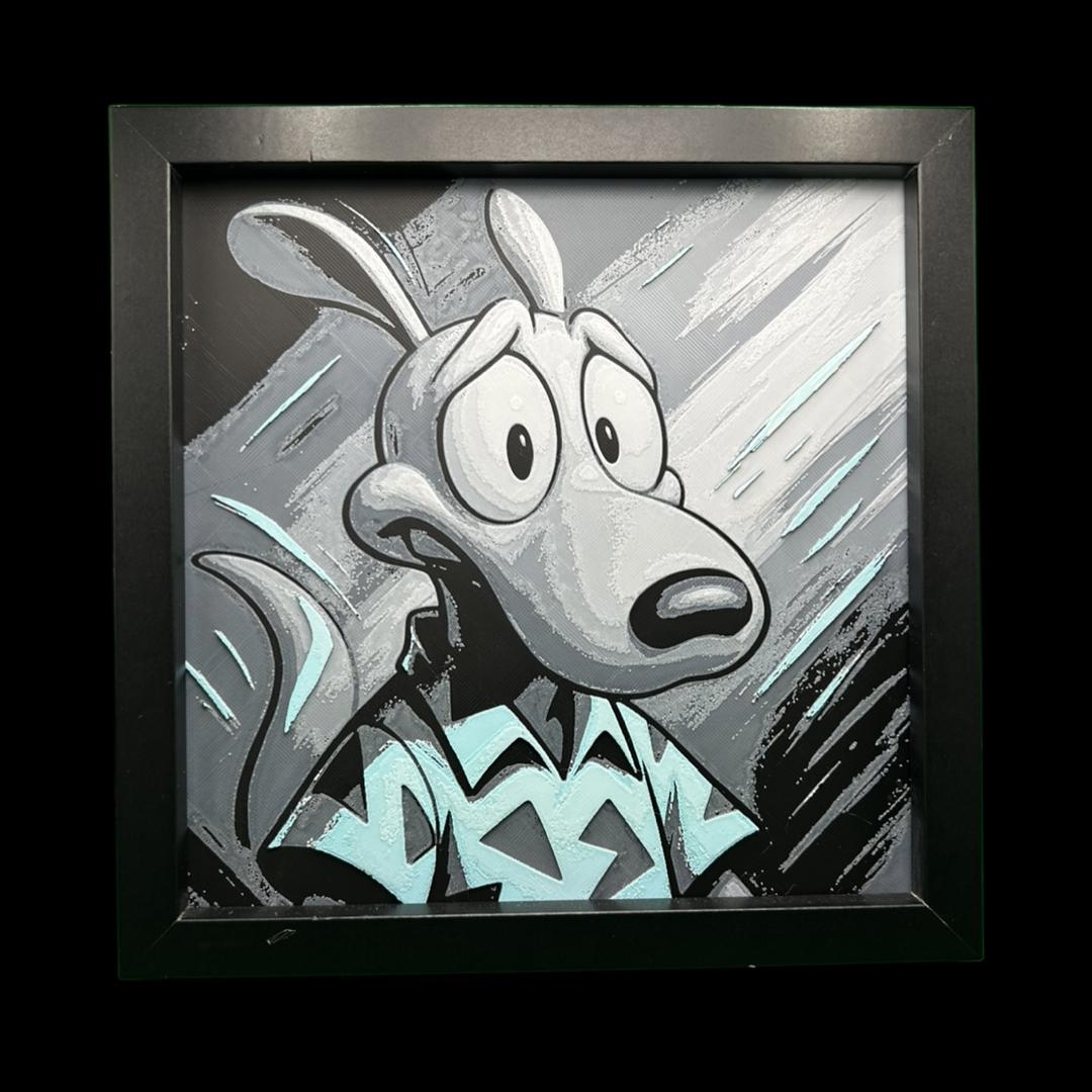 Rocko - Rockos Modern Life 3D Printed Fan Art