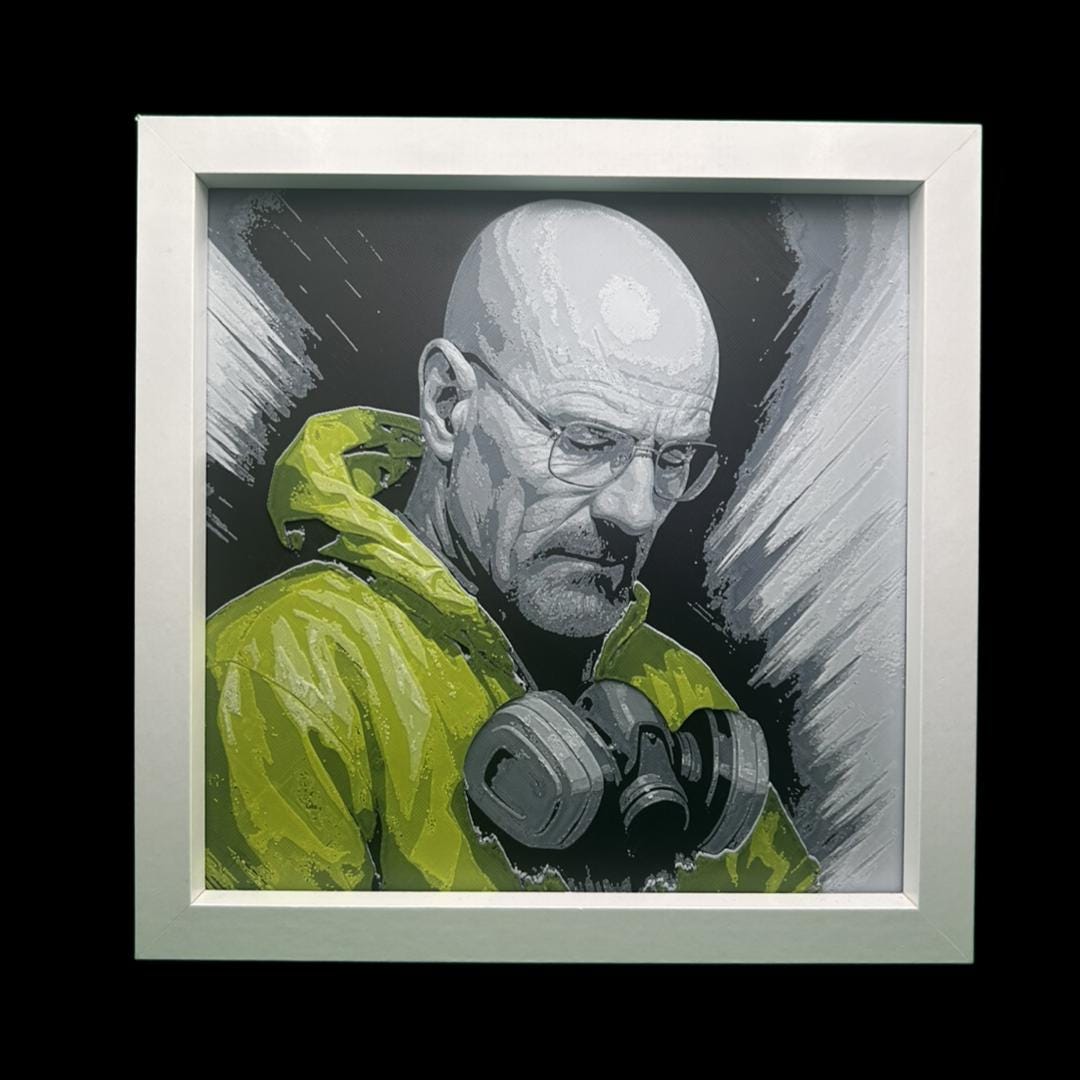 Walter White - Breaking Bad 3D Printed Fan Art