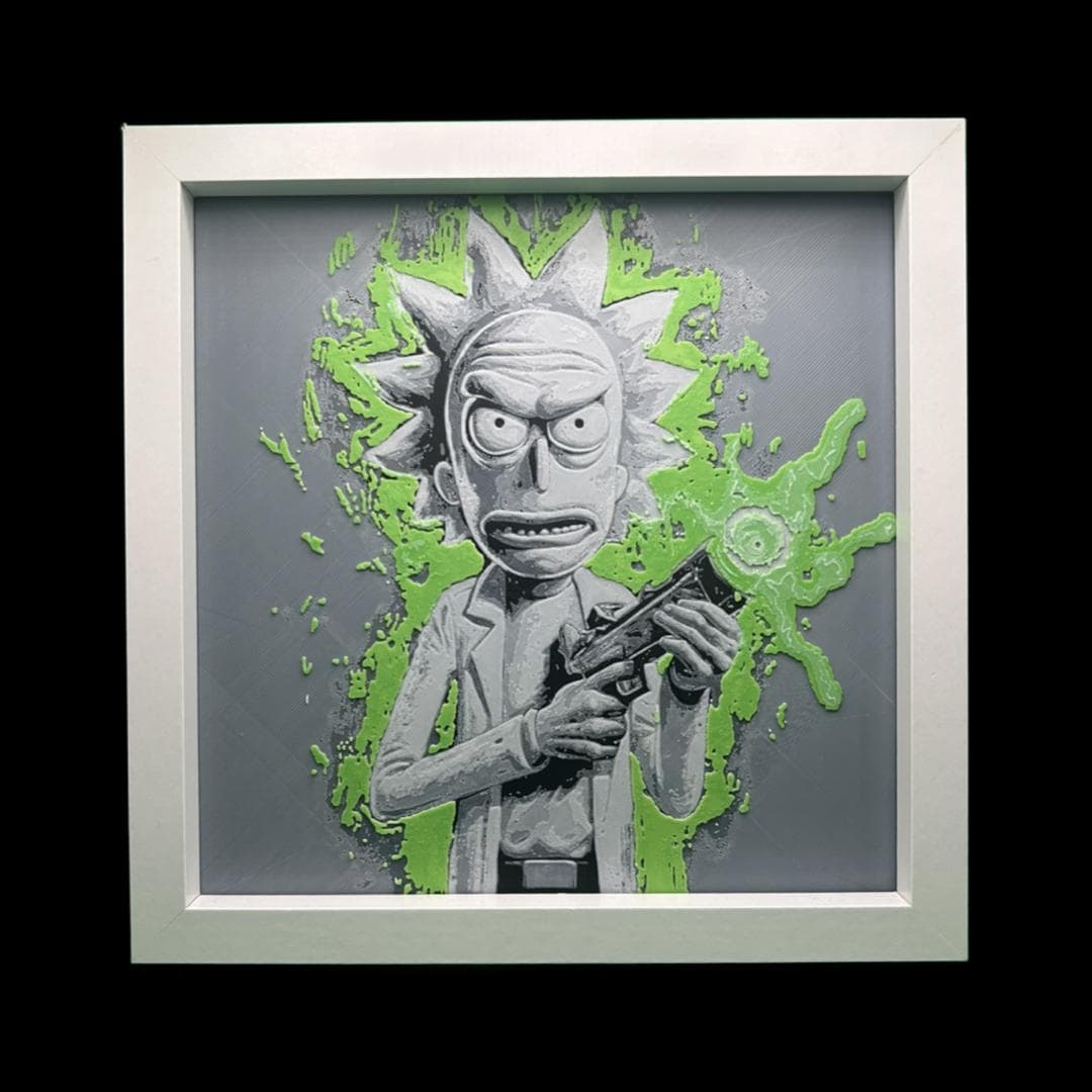Rick - Rick and Morty  3D Printed Fan Art