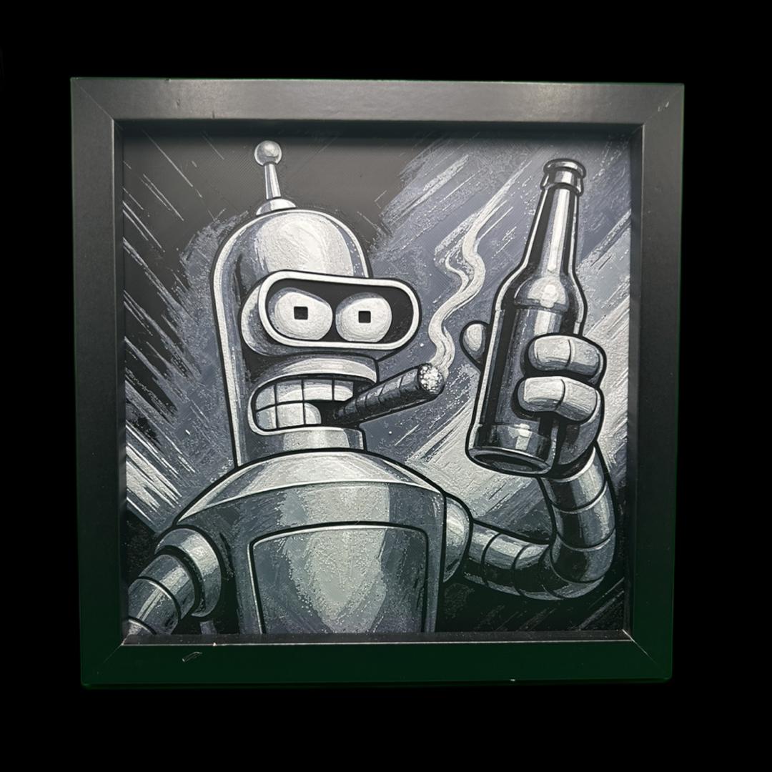 Bender - Futurama 3D Printed Fan Art