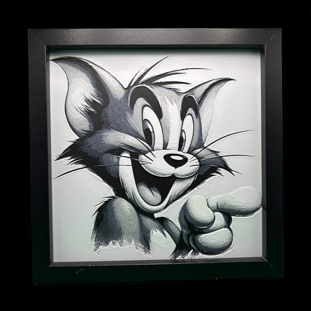 Tom the Cat 3D Printed Fan Art