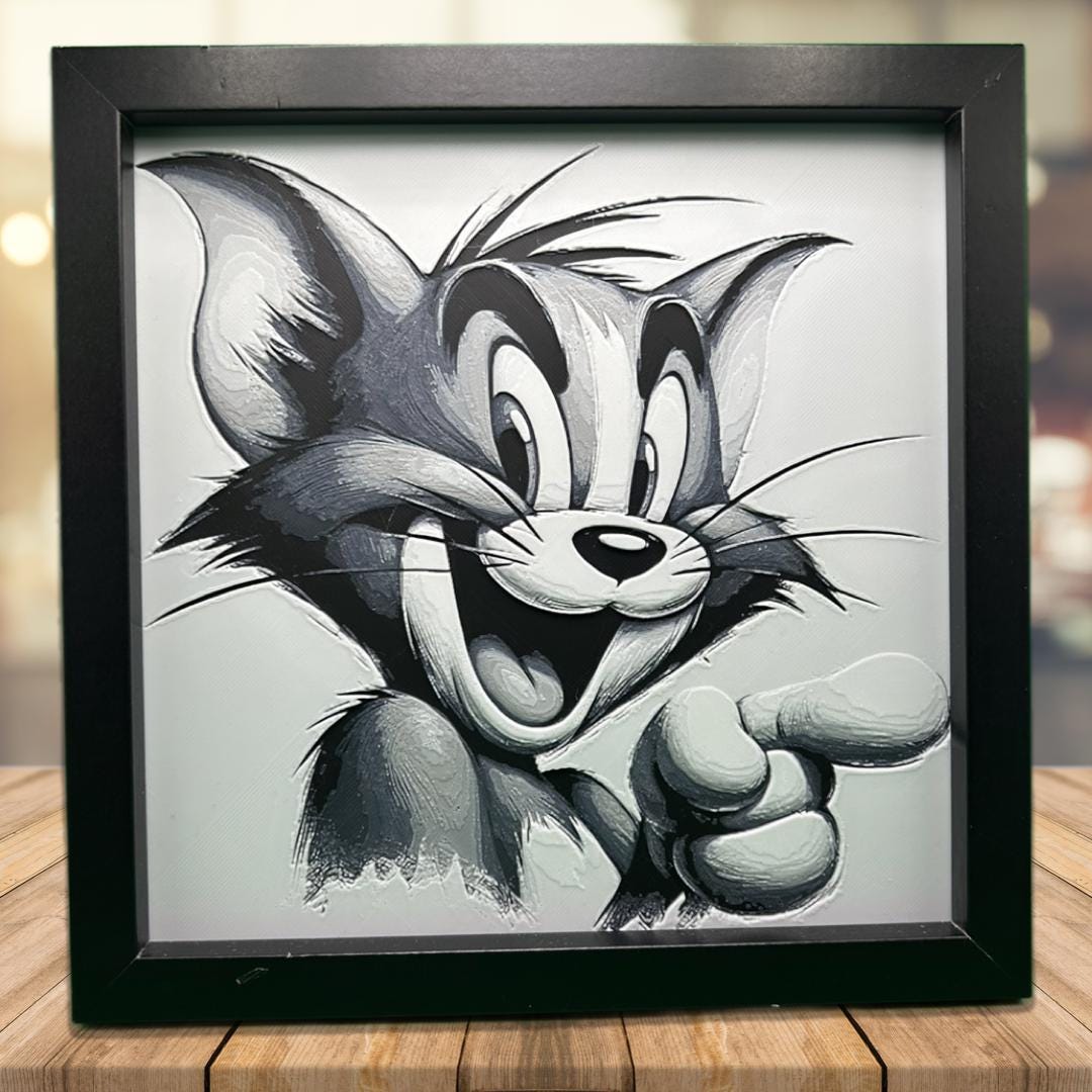 Tom the Cat 3D Printed Fan Art