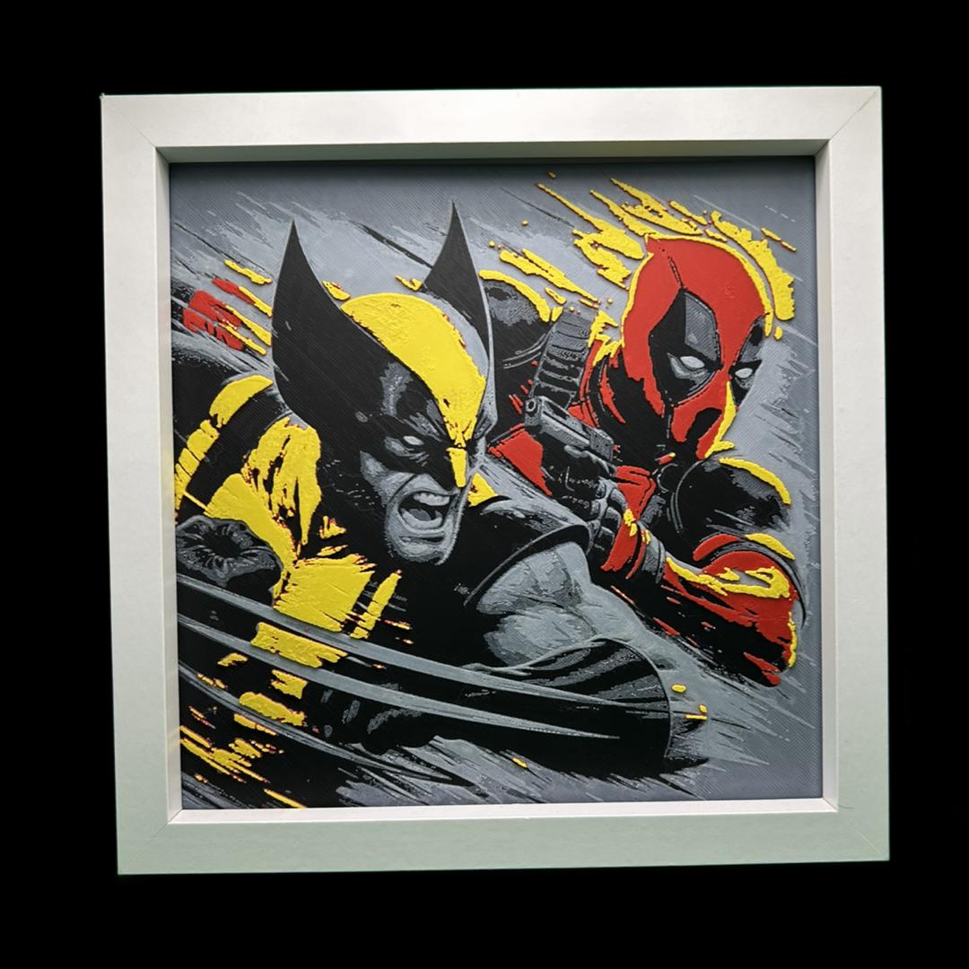 Deadpool and Wolverine V2 3D Printed Fan Art