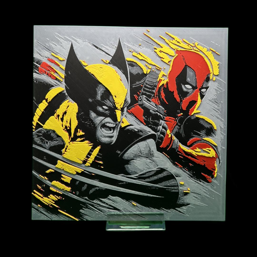 Deadpool and Wolverine V2 3D Printed Fan Art