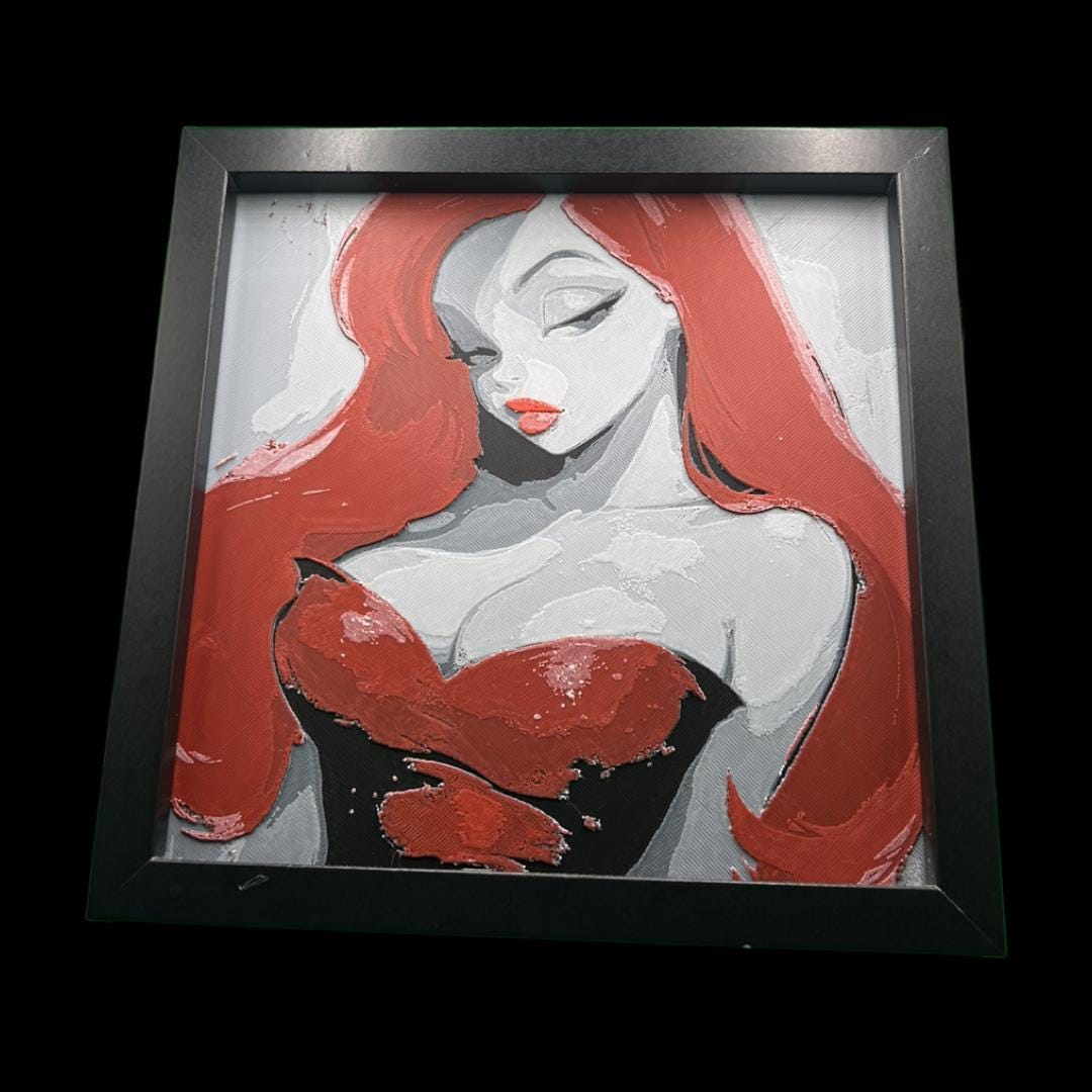 Jessica Rabbit - Who Framed Roger Rabbit 3D Printed Fan Art