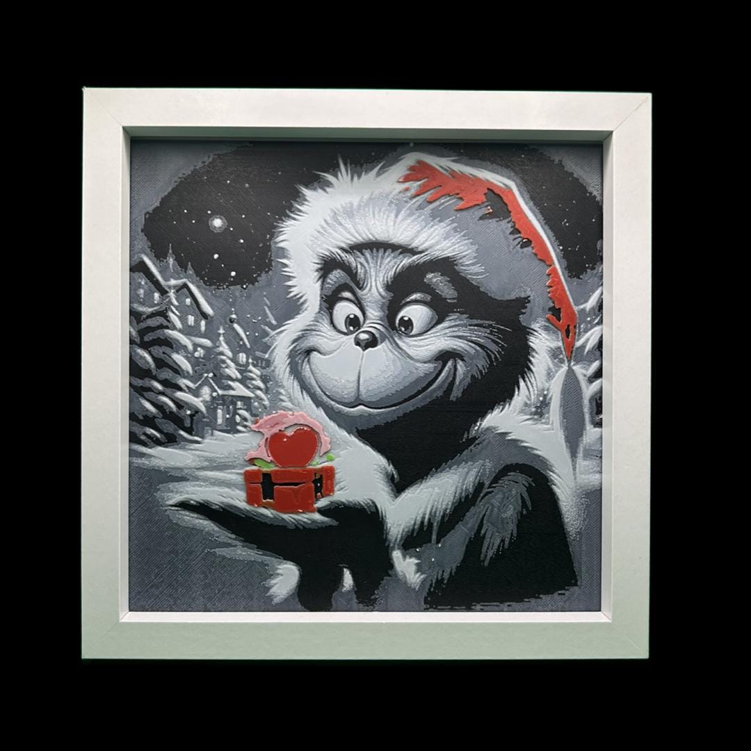 The Grinch with his Growing Heart! 3D Printed Fan Art