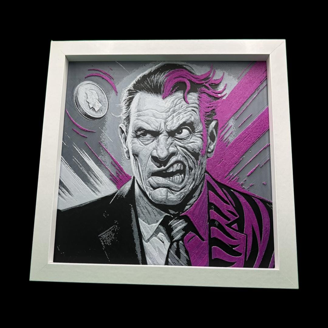 Harvey Dent Two Face - Batman 3D Printed Fan Art