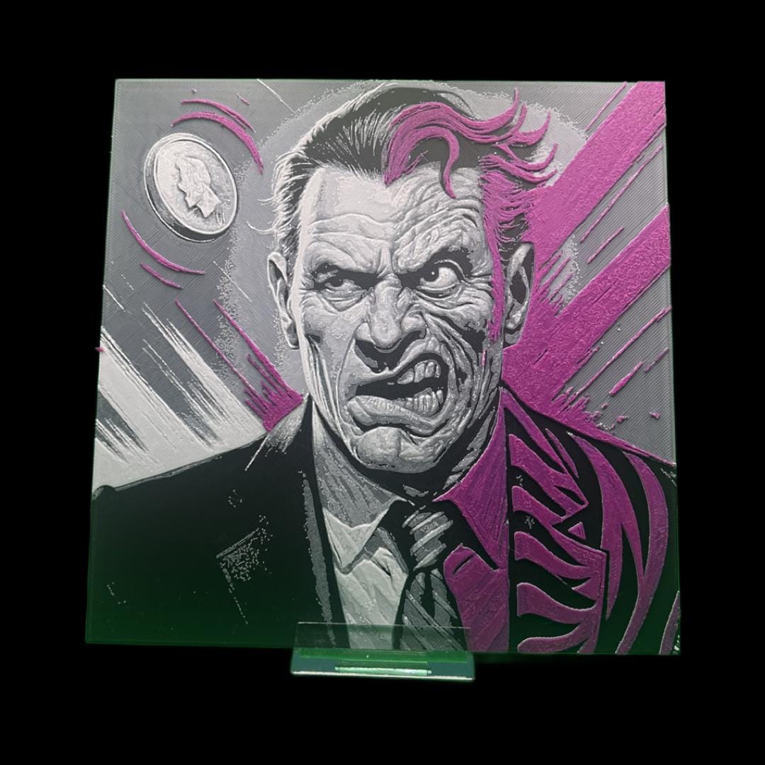 Harvey Dent Two Face - Batman 3D Printed Fan Art
