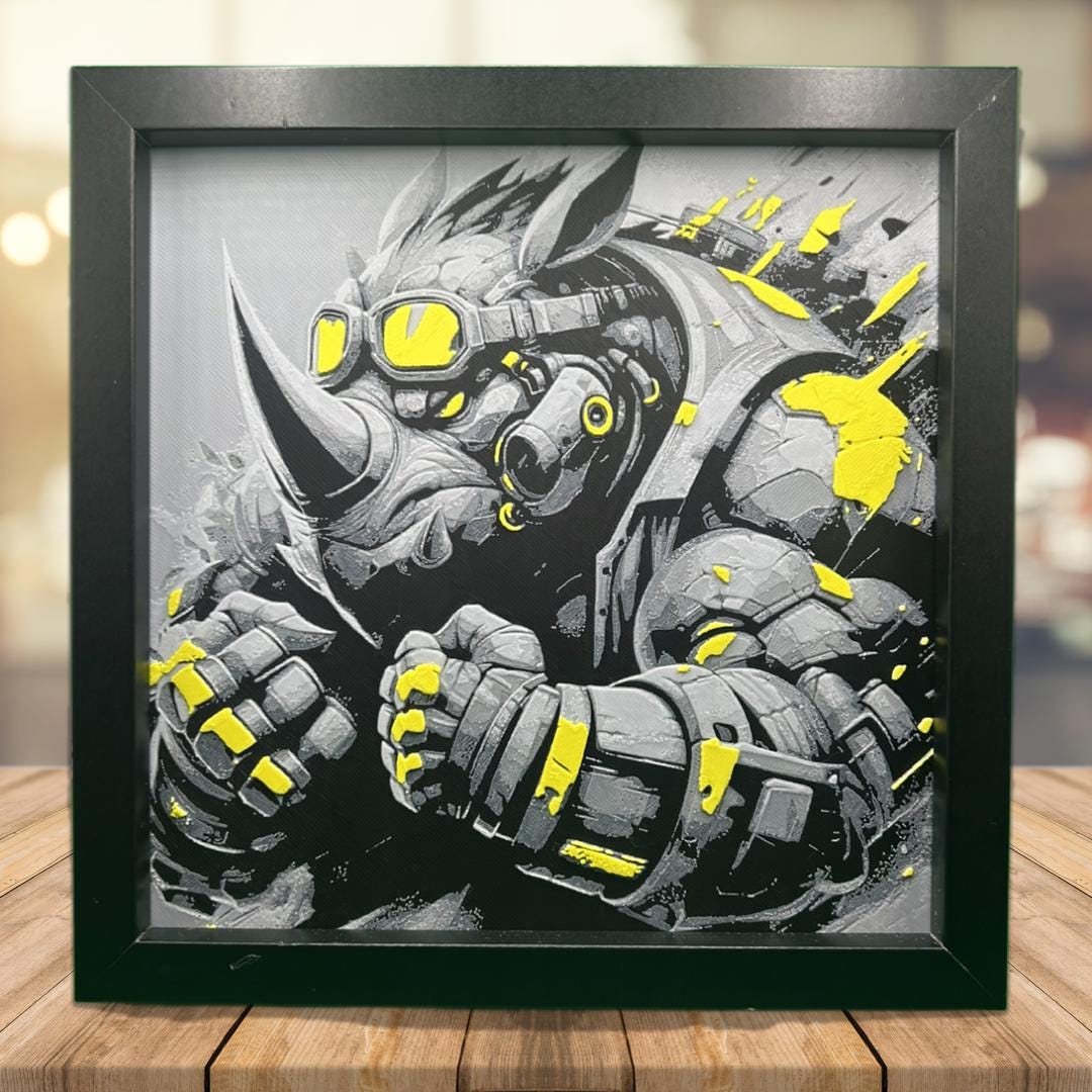 Rocksteady - TMNT 3D Printed Fan Art