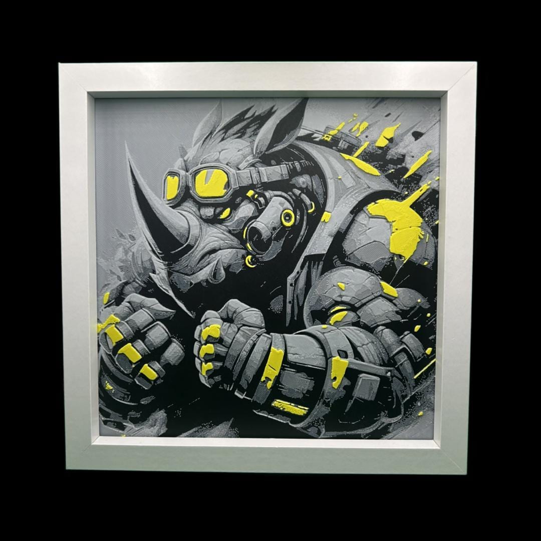 Rocksteady - TMNT 3D Printed Fan Art