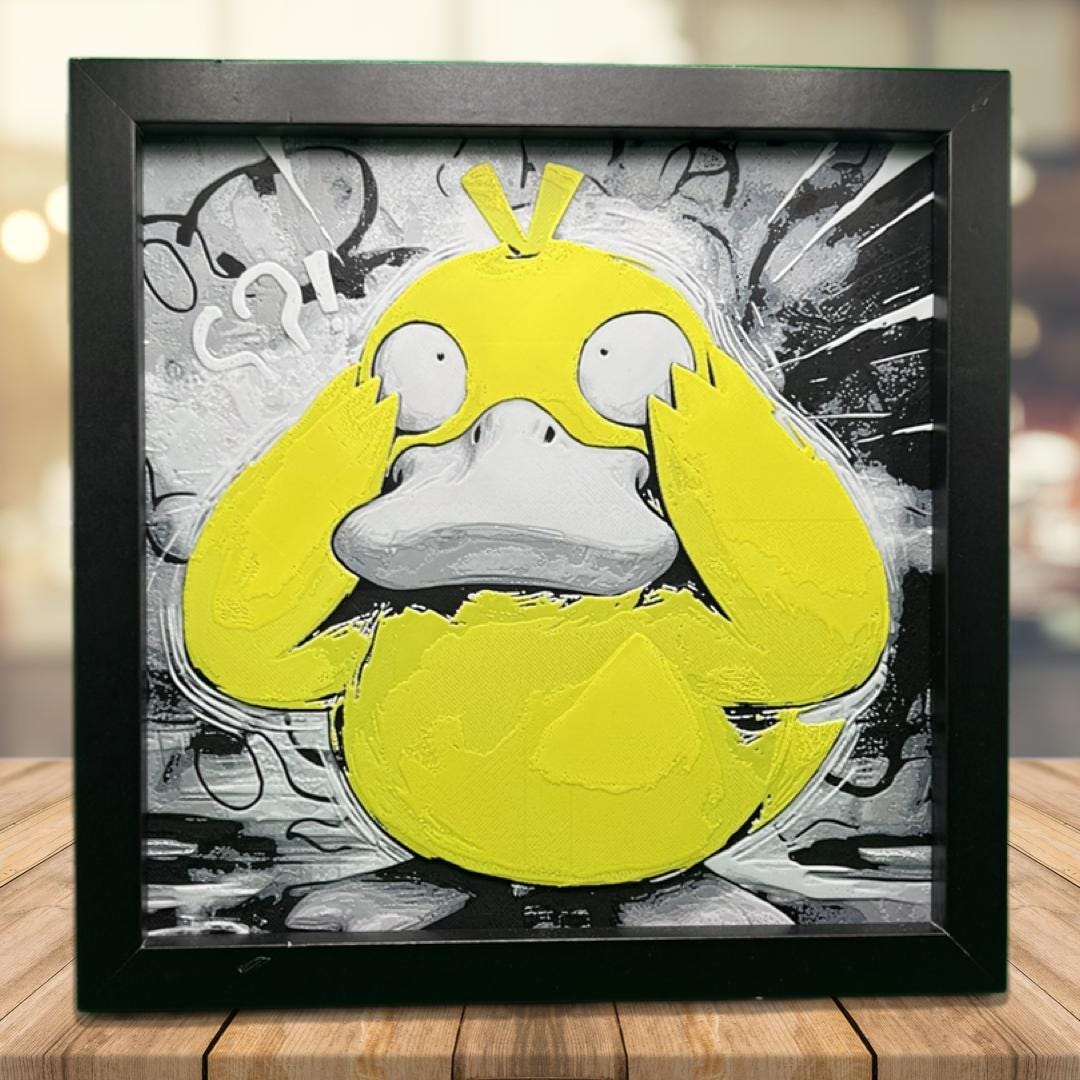 Psyduck - Pokémon 3D Printed Fan Art