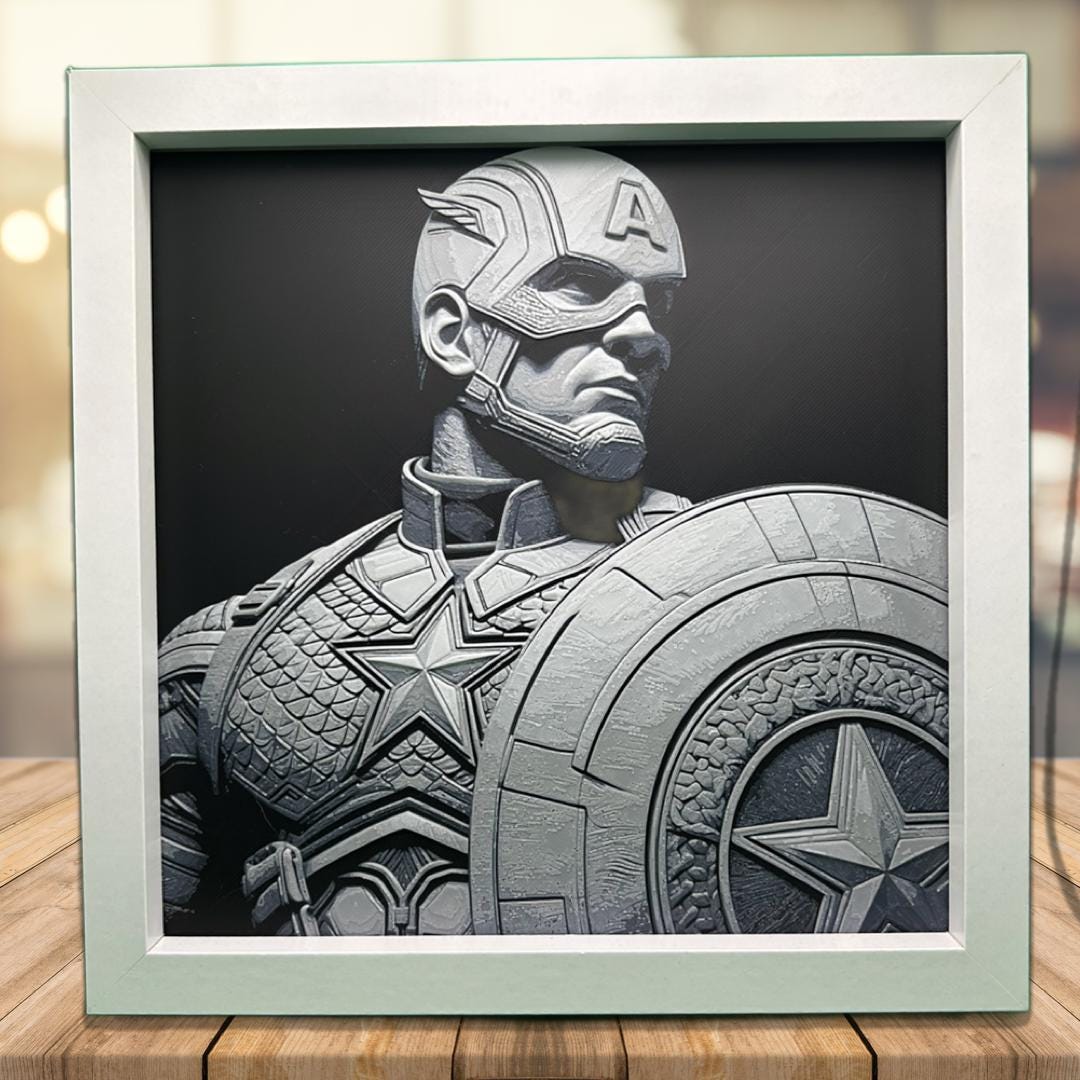 Captain America - The Avengers 3D Printed Fan Art