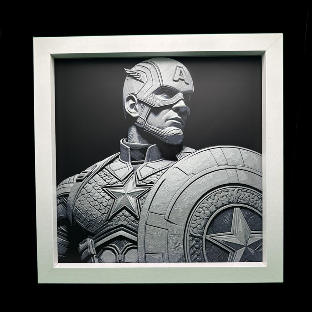 Captain America - The Avengers 3D Printed Fan Art
