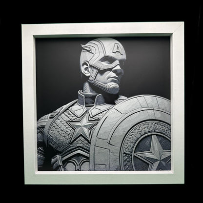 Captain America - The Avengers 3D Printed Fan Art
