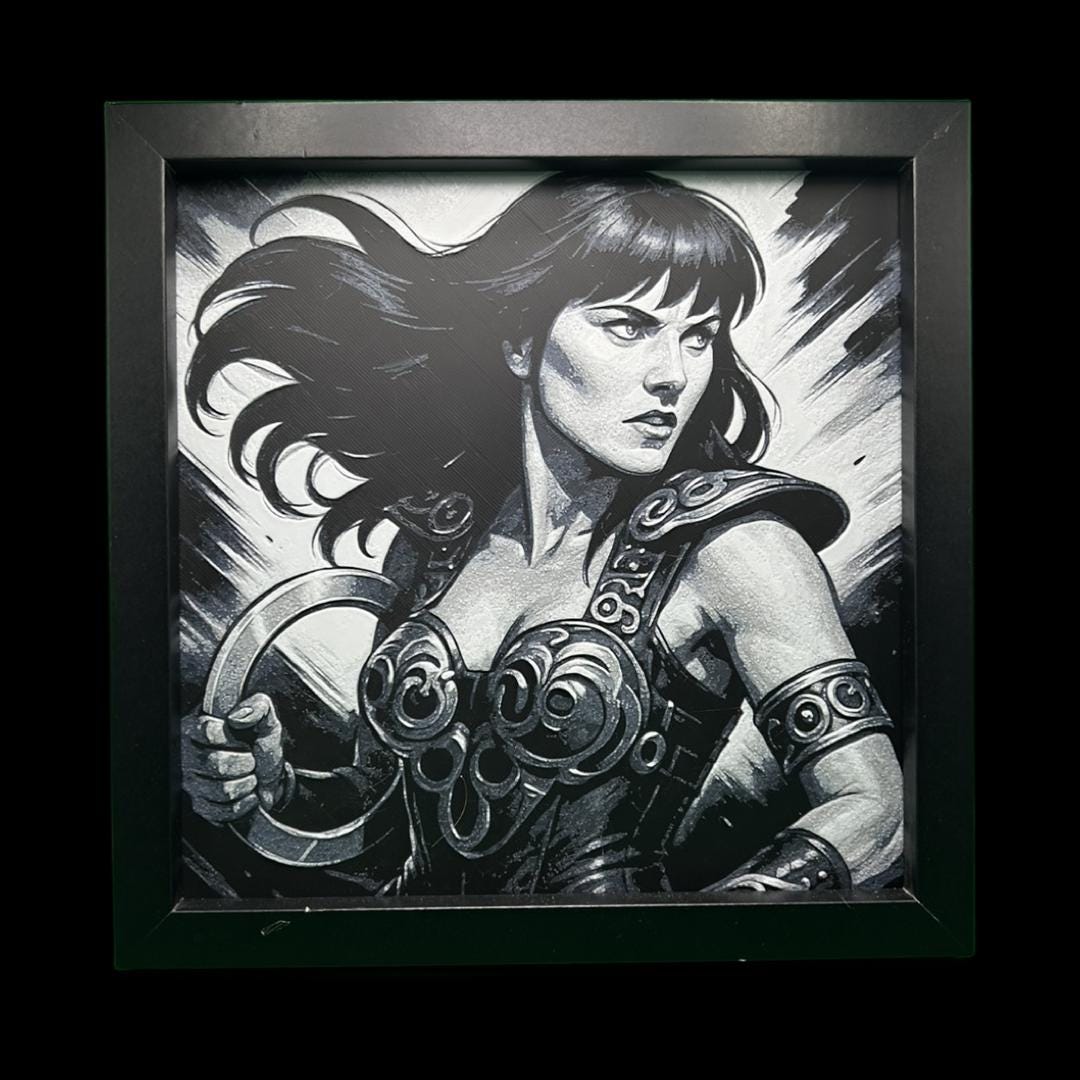 Xena the Warrior Princess 3D Printed Fan Art