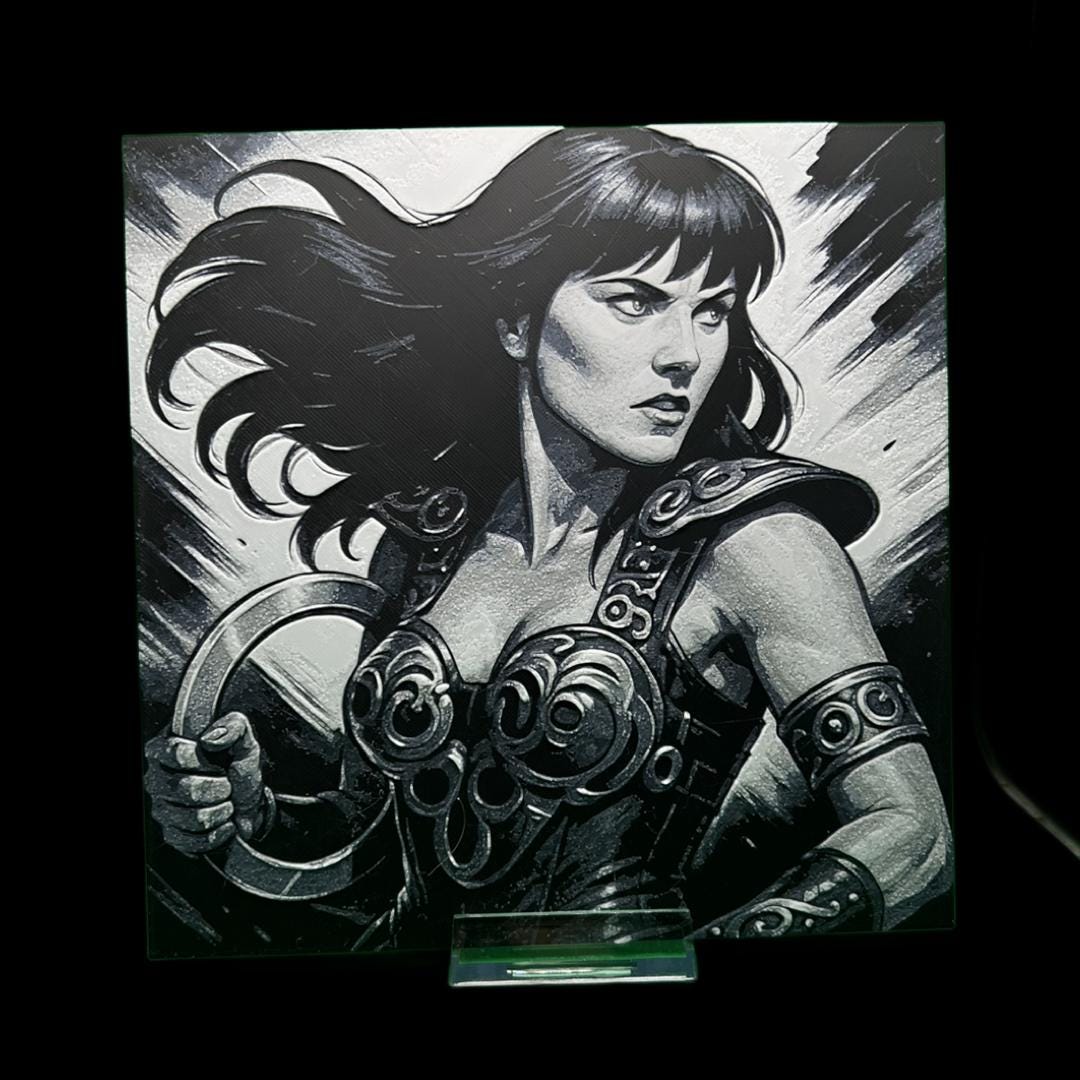 Xena the Warrior Princess 3D Printed Fan Art